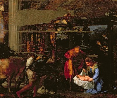 The Adoration of the Shepherds by Tiziano Vecelli